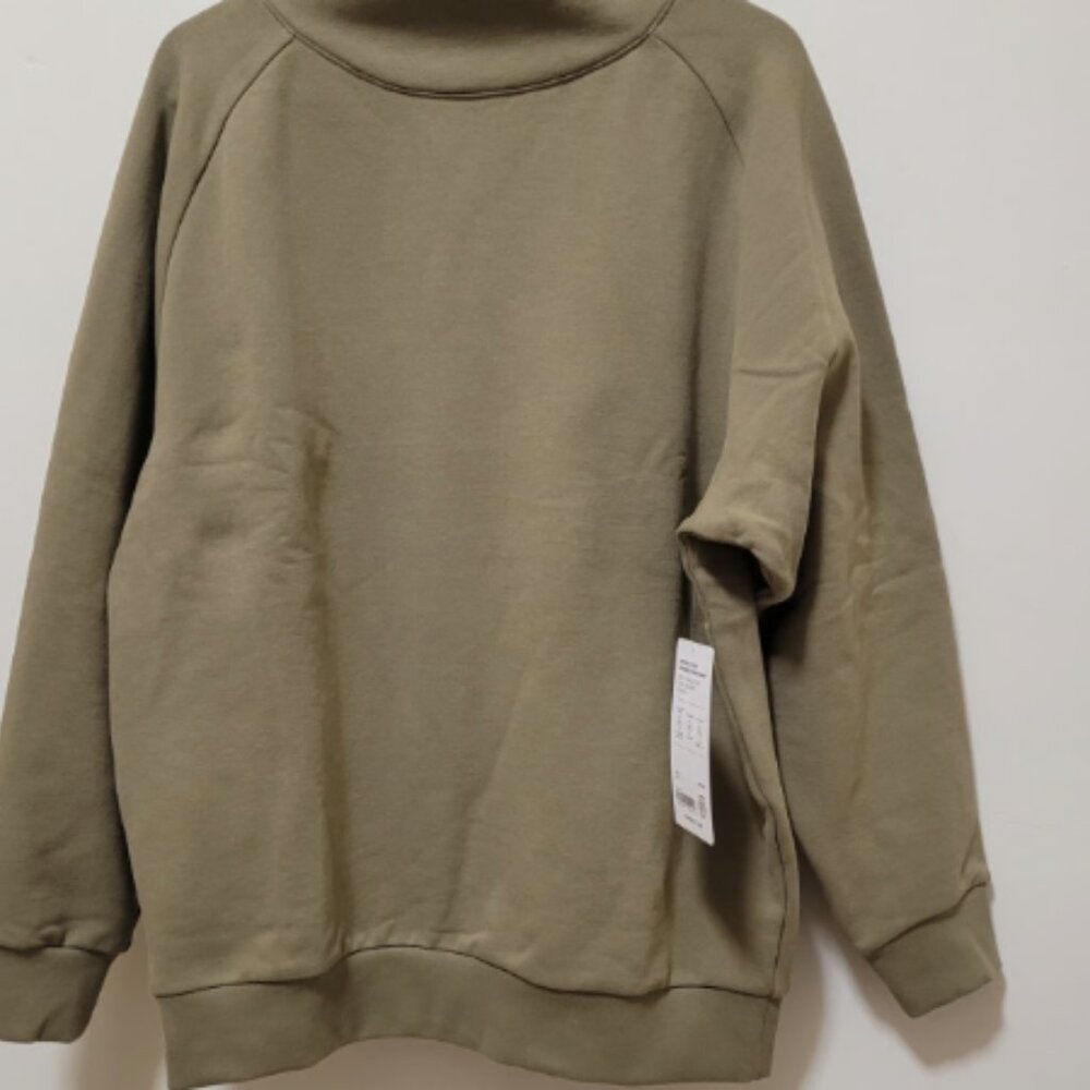 NWT Athleta  Fleece Mockneck Sweatshirt